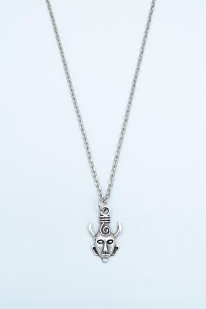 Supernatural - Dean - Winchester Erkek Kadın Kolye Antik Gümüş Kaplama - 60 cm Düz Zincir